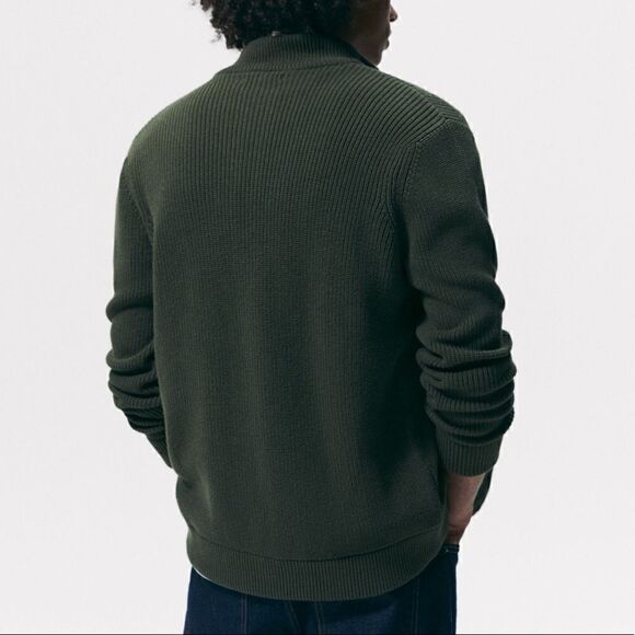 NWT Zara Mock Neck Cardigan - Picture 7 of 8